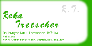 reka tretscher business card